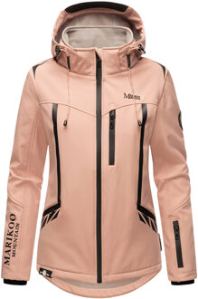 dames softshelljas – Mount-Cho-Oyu met afneembare capuchon - maat S Roze