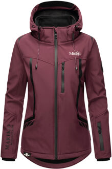 dames softshelljas – Mount-Cho-Oyu met afneembare capuchon Rood - XS