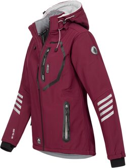 Dames Softshelljas Wijnrood-Grijs - 4XL