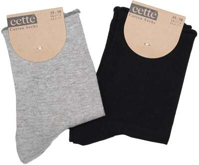 Dames sokken - Maat: 39 - 42, Kleur: Zwart