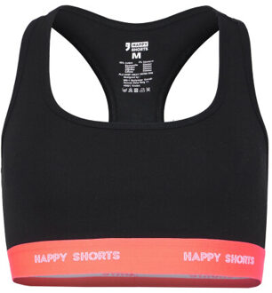 Dames sport bh bustier zwart 2-pack Veelkleurig - L