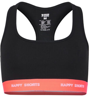 Dames sport bh bustier zwart 2-pack Veelkleurig