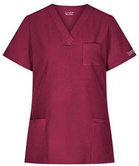 Dames sportsline regelmatig tuniek Rood - XS