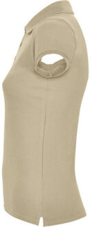 Dames ster poloshirt Beige - M