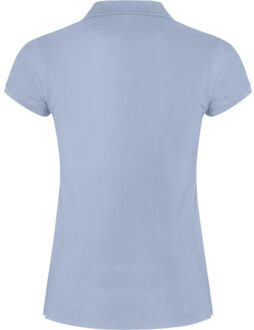 Dames ster poloshirt Blauw - L
