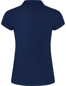 Dames ster poloshirt Blauw - XL