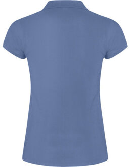 Dames ster poloshirt Blauw - XXL