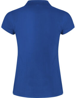 Dames ster poloshirt Blauw - XXL