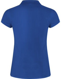 Dames ster poloshirt Blauw - XXXL