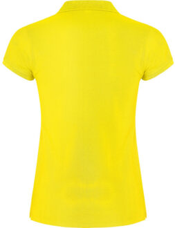 Dames ster poloshirt Geel - XXXL