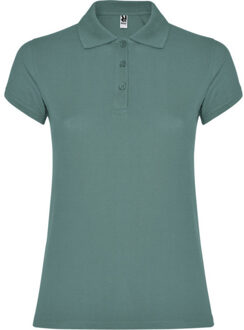 Dames ster poloshirt Groen - M