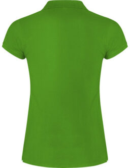 Dames ster poloshirt - maat L Groen