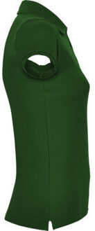 Dames ster poloshirt - maat M Groen