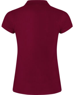 Dames ster poloshirt - maat M Rood