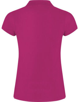 Dames ster poloshirt - maat M Roze