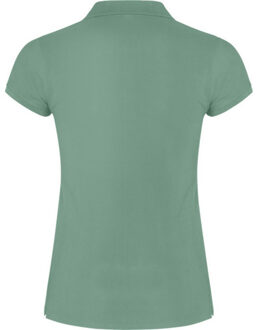 Dames ster poloshirt - maat XL Groen