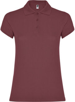 Dames ster poloshirt - maat XXL Roze