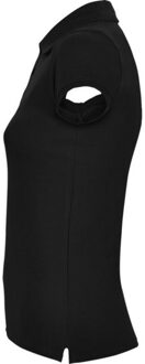 Dames ster poloshirt - maat XXL Zwart