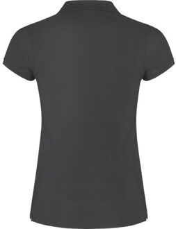 Dames ster poloshirt - maat XXL Zwart