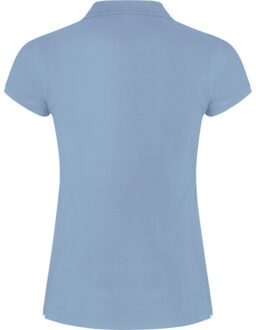 Dames ster poloshirt - maat XXXL Blauw