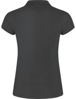 Dames ster poloshirt - maat XXXL Zwart