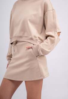 Dames Stijlvolle tweedelige set met rok - maat Ecru