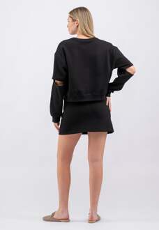 Dames Stijlvolle tweedelige set met rok - maat Zwart