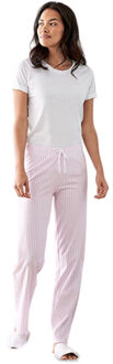 Dames stoffen zak pyjamaset - maat L Roze