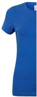 Dames stretch t-shirt Blauw - L