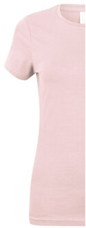 Dames stretch t-shirt Roze - XS