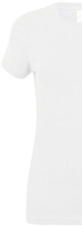 Dames stretch t-shirt Wit