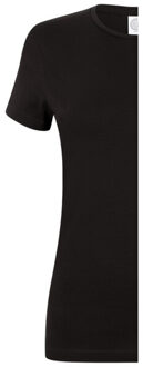 Dames stretch t-shirt Zwart - M