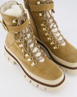 Dames suede booty - maat 38 Beige