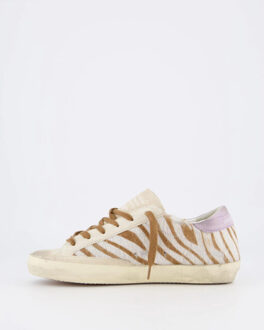 Dames super-star sneaker /bruin - maat 37 Wit