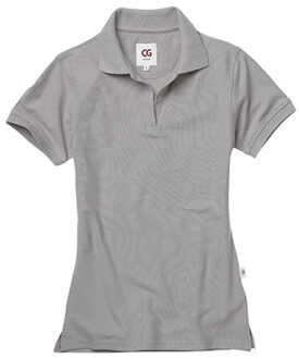 Dames susa poloshirt - maat S Zilver
