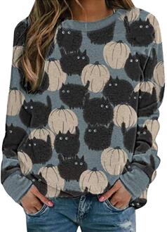 Dames Sweatshirt Comfortabele Lange Mouwen Trui Vrouwen Casual Tops Winter Herfst Dames Trui Streetwears zwart