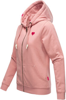 dames sweatvest Cremetörtchen – Warm & Stijlvol - maat L Roze