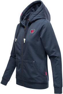 dames sweatvest Cremetörtchen – Warm & Stijlvol - maat M Blauw