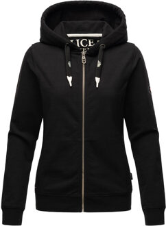 dames sweatvest Engelshaar – Warm, Stijlvol & Comfortabel - maat M Zwart