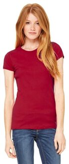 Dames t-shirt Hanna L donkerrood