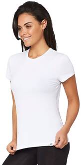 Dames T-shirt Ronde Hals - Wit L