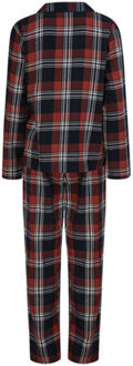 Dames tartan loungewear set Rood - XXL