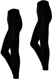 Dames Thermo Legging Basic 2-pack Zwart-XXL