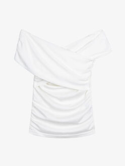 Dames top elma cross short sleeve Wit - M