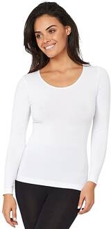 Dames Top Lange Mouw - Wit L