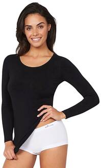 Dames Top Lange Mouw - Zwart L