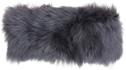 Dames Toscana 100% schapenvacht lederen hoofdband Grijs - One Size