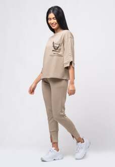 Dames Trainingspak “Chain” met oversized top Steen