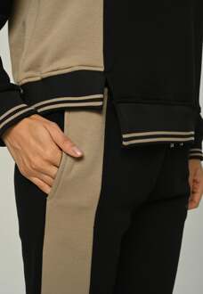 Dames trainingspak Lady Boss met print Zwart - S