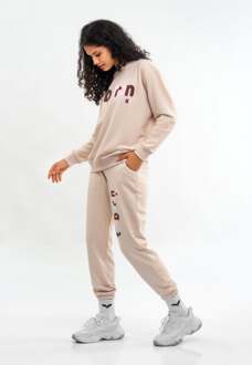 Dames Trainingspak met ballonprint Ecru - L